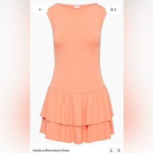 Babaton Peach Sleeveless Dress